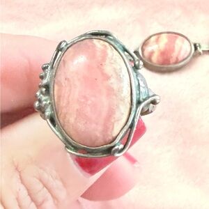 Handmade Sterling Silver Rhodochrosite Ring – Artisan One-of-a-Kind